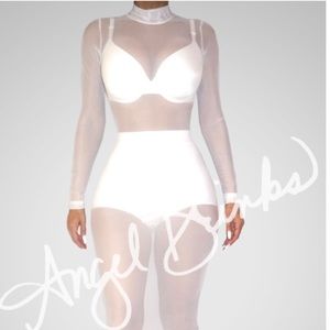 Angel Brinks Sheer Mesh Dress